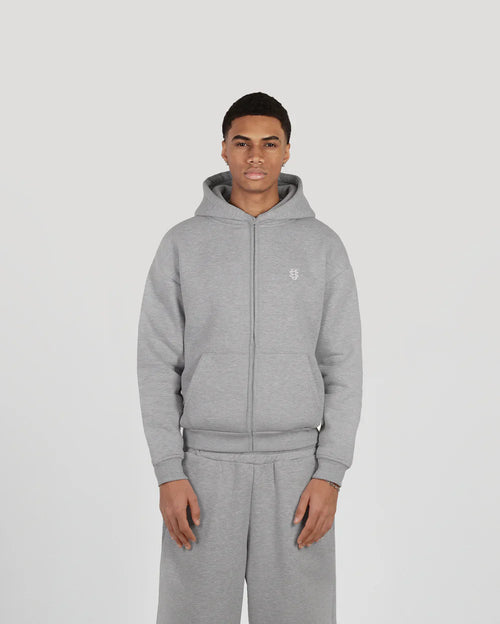 ASPHALTANDCO- grey zipper