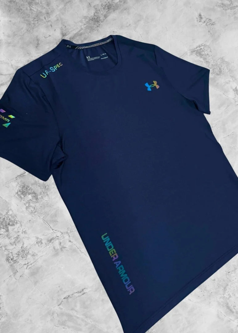t-shirt bleu ua